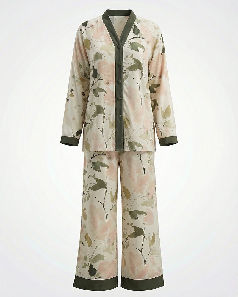 Soft Bloom Pajama Set 6820 - Youlya - pajama set