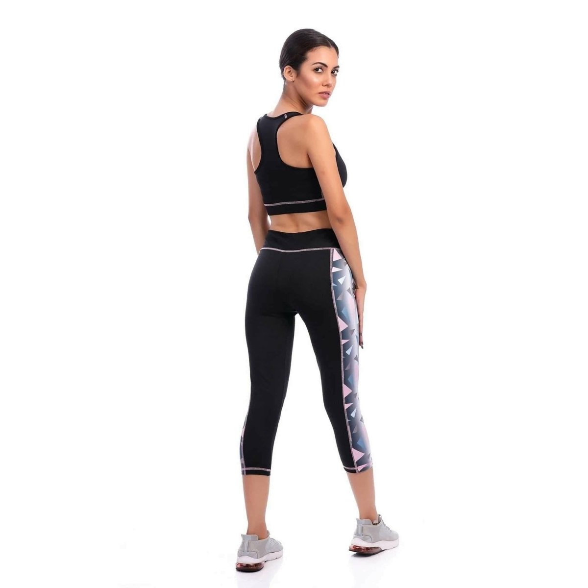 Broca-black Sports Bra and Leggings set - Youlya