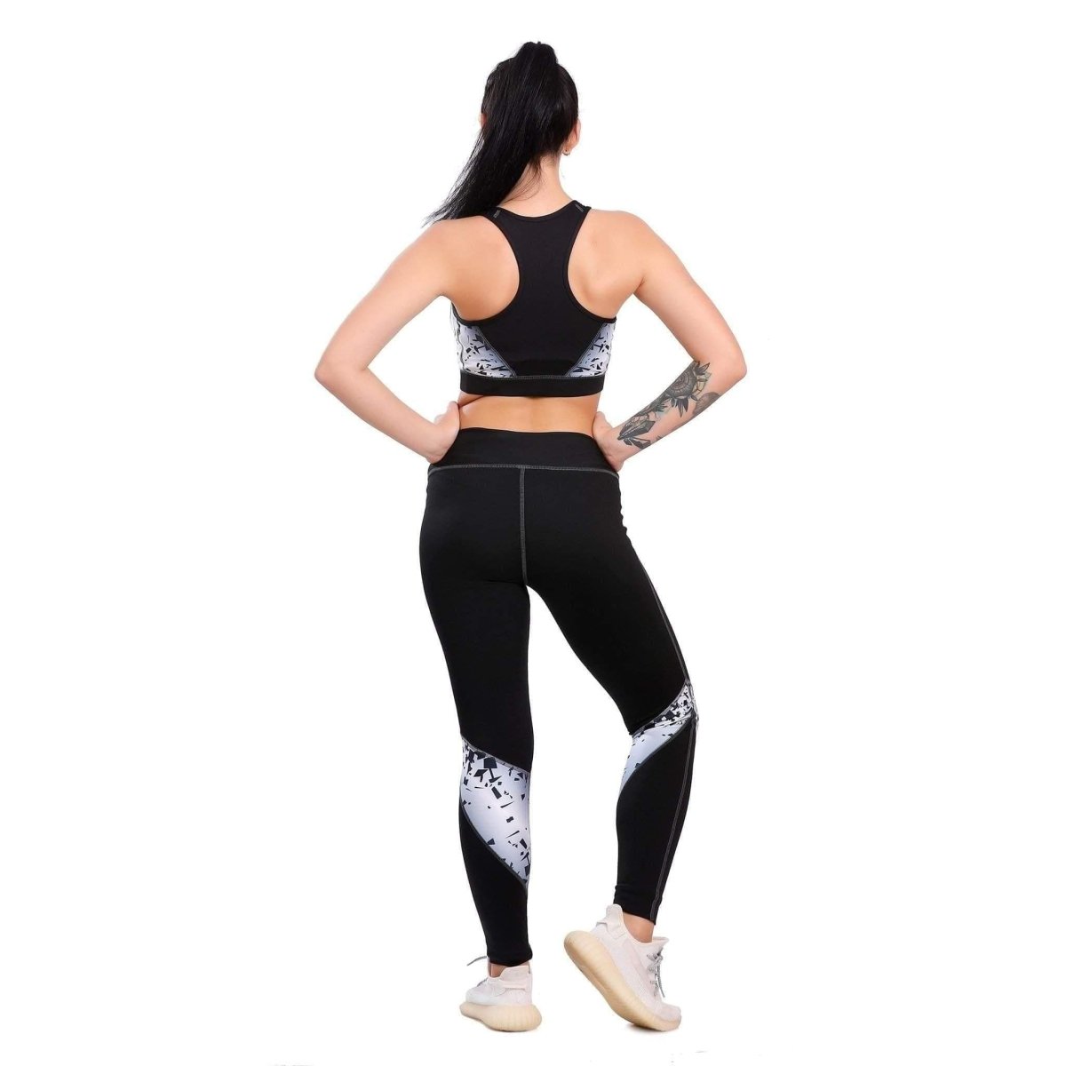 Bw-printed Sports Bra and Leggings set - Youlya