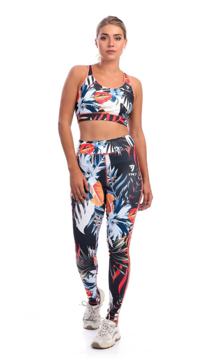 Orena-printed Sports Bra and Leggings set - Youlya