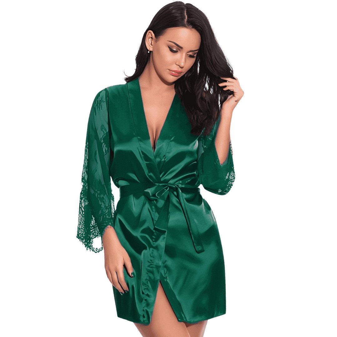 Robe 7808-Dark green - Youlya