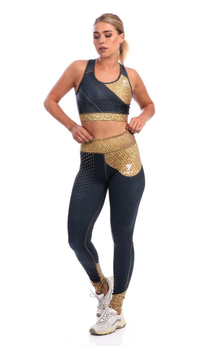 Shina-printed Sports Bra and Leggings set - Youlya