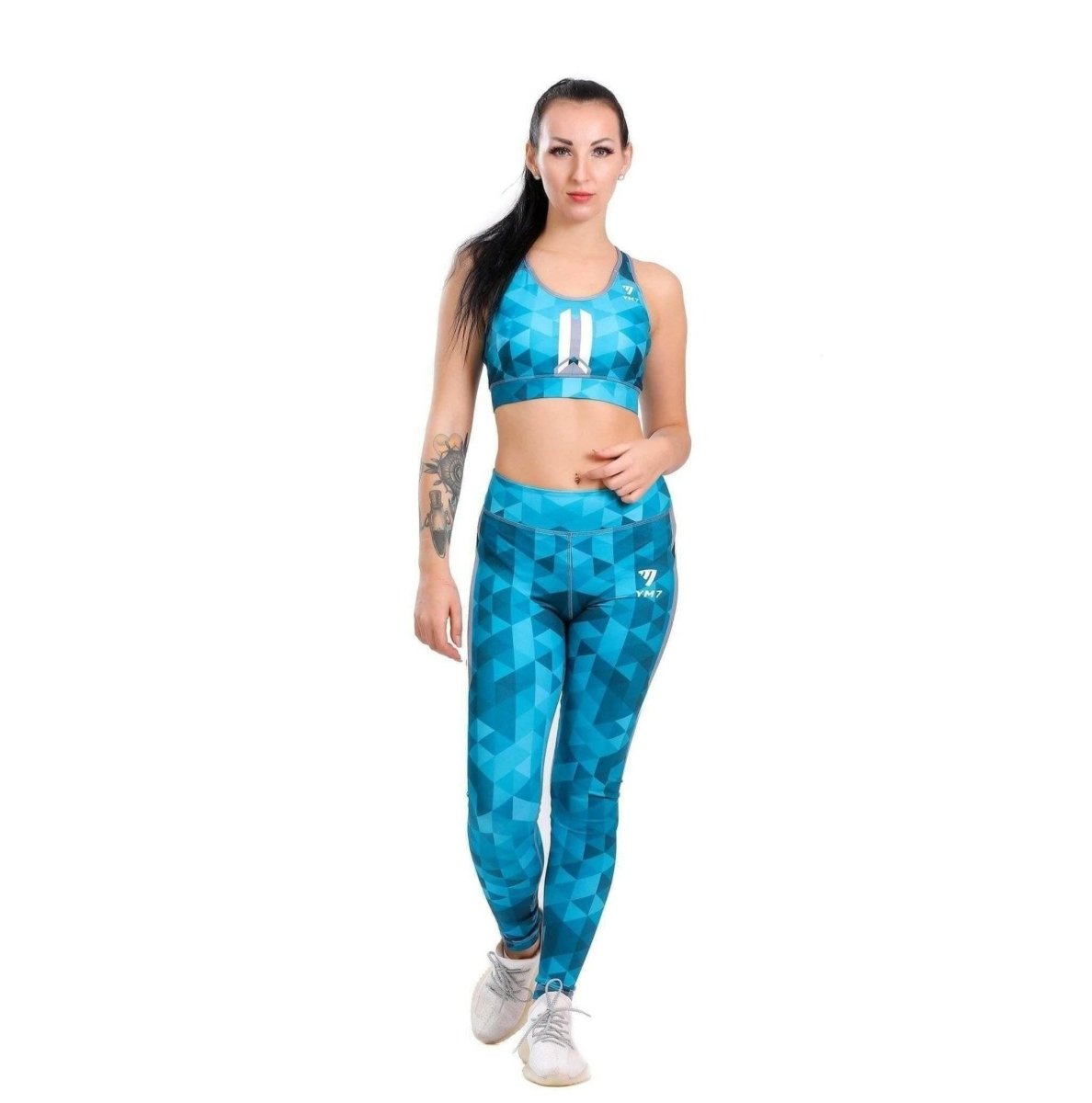 Tira-printed Sports Bra and Leggings set - Youlya