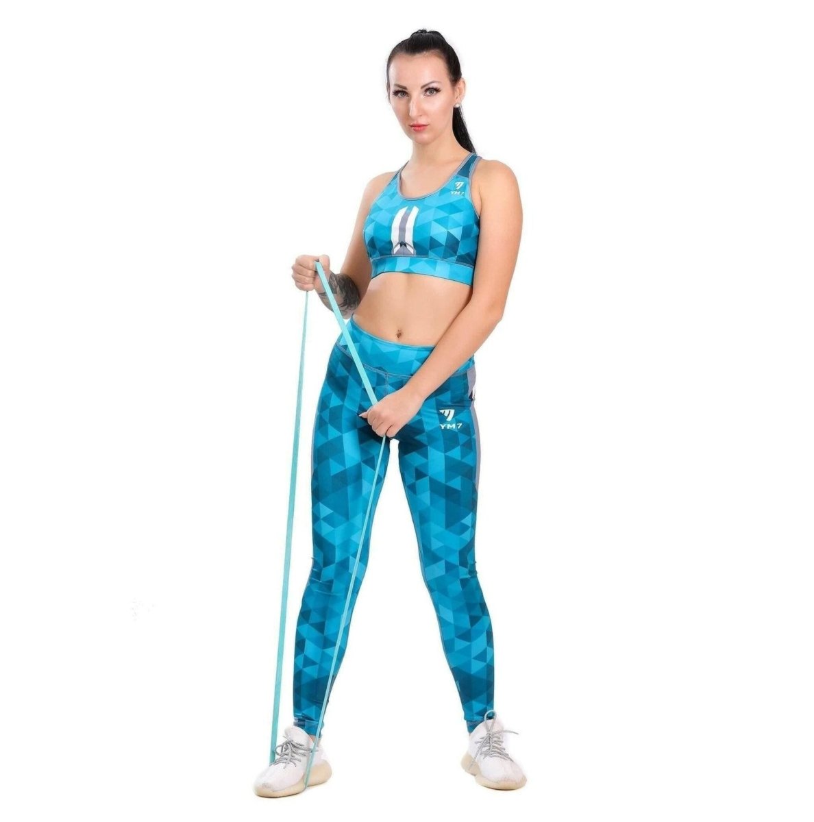 Tira-printed Sports Bra and Leggings set - Youlya