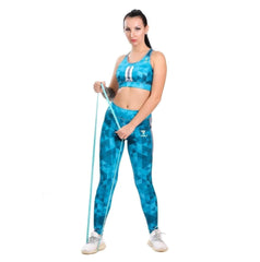 Tira-printed Sports Bra and Leggings set - Youlya