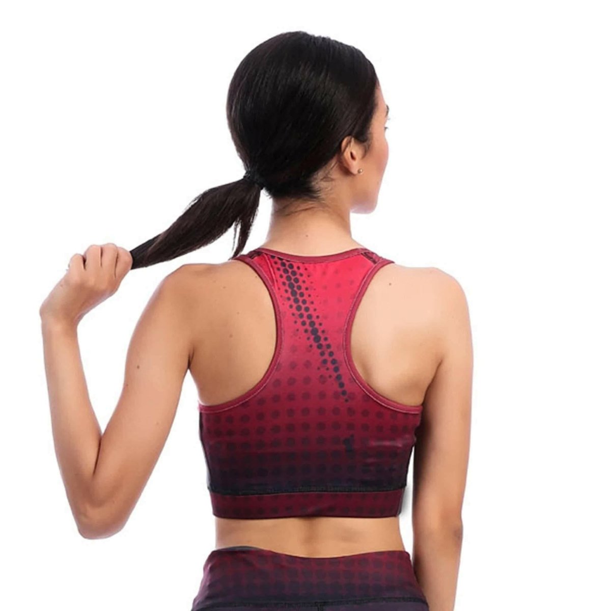 Wav-printed Sports Bra and Leggings set - Youlya