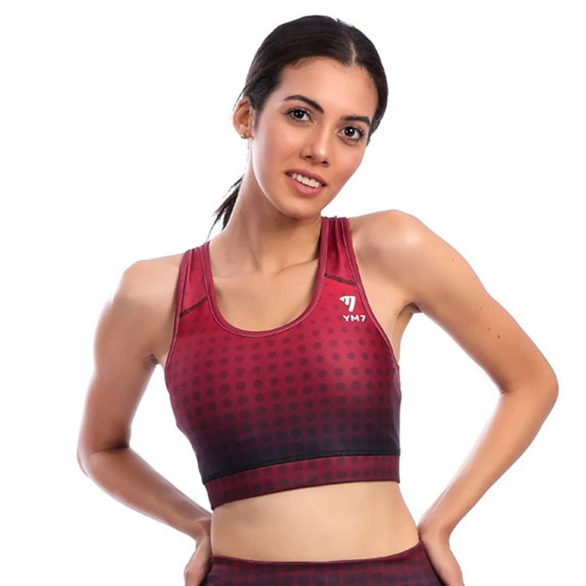 Wav-printed Sports Bra and Leggings set - Youlya